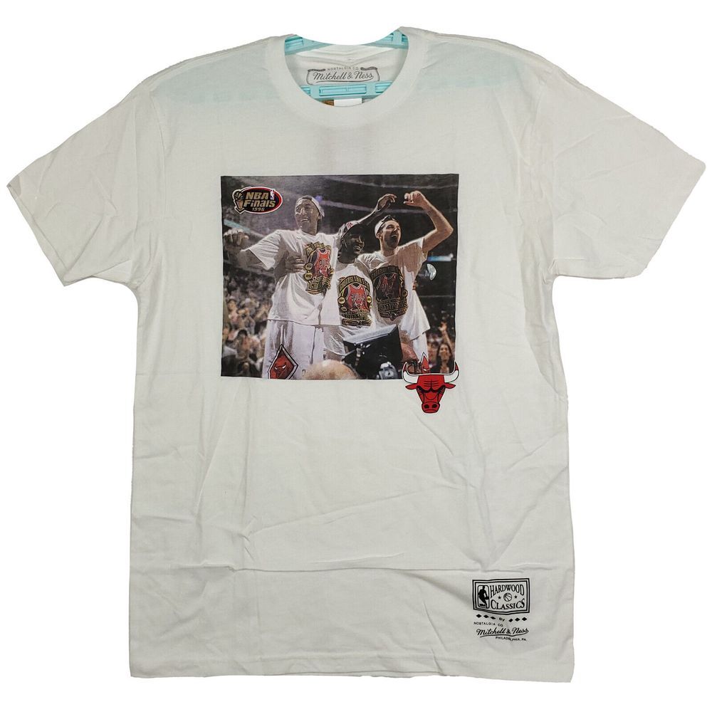 Chicago Bulls Mitchell & Ness NBA Medium Shirt 1996 Champions Jordan Pippen NWT